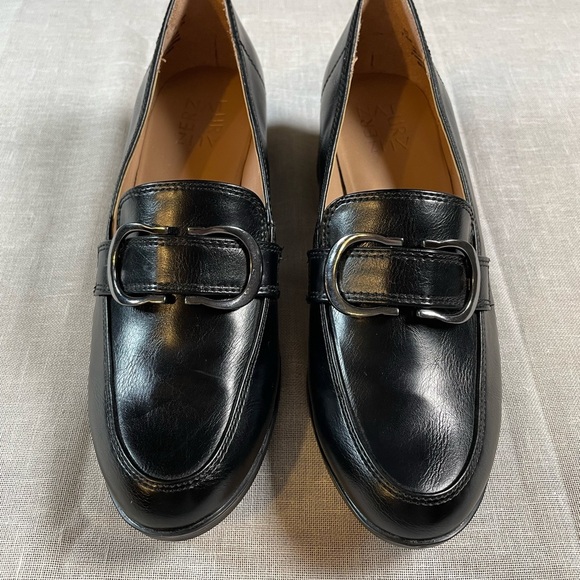 Naturalizer Shoes - Naturalizer Natesa Loafer Block Heel Black Size 7.5